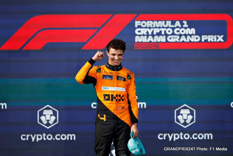 Lando Norris 2024 Miami Grand Prix Winner